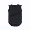 thumbnail image 2 of PIWHJQK Newborn Bodysuit Kids Solid Sleeveless Summer Breathable Infantborn Cotton Infant Outfits, 2 of 5