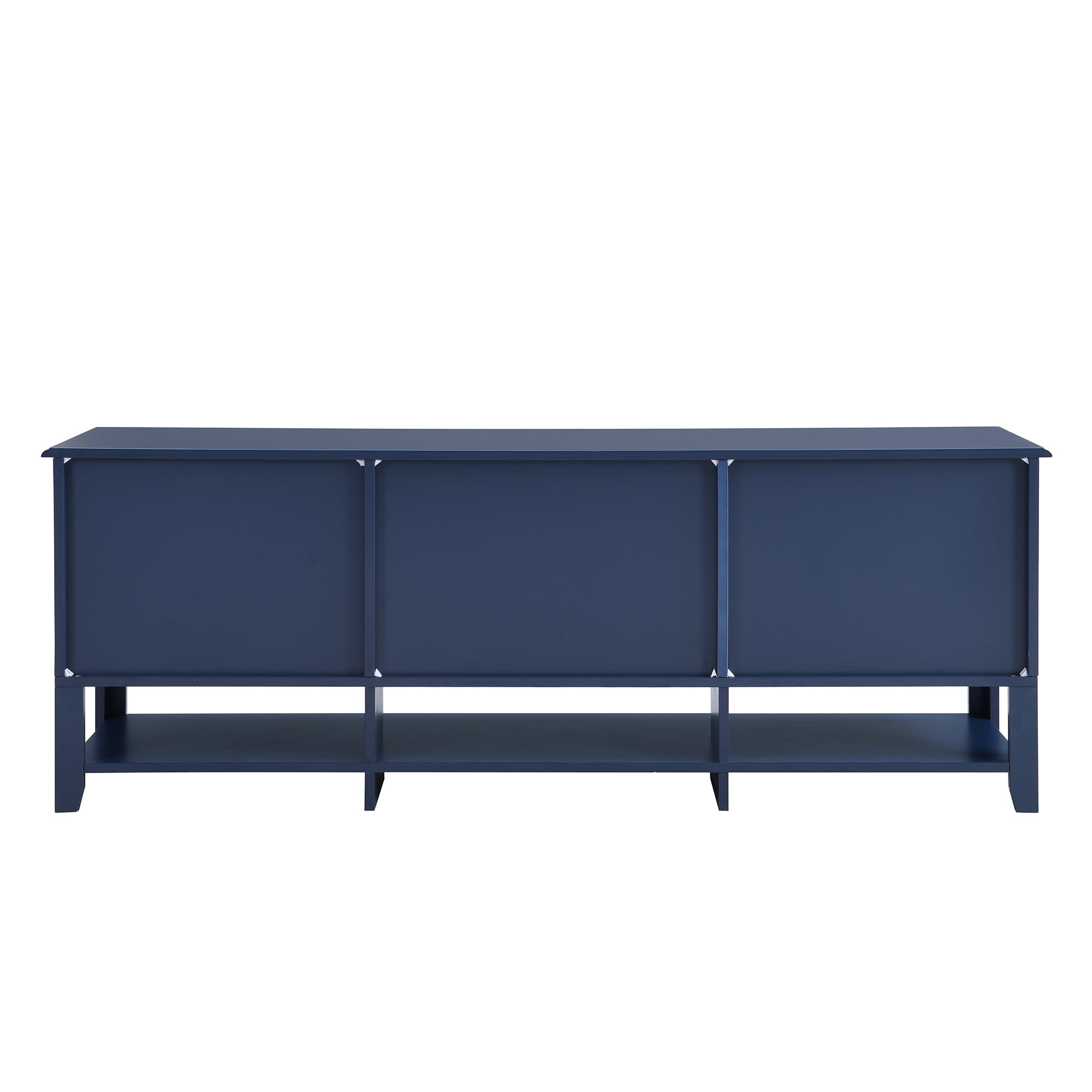 Aukfa TV Stand for TVs up to 60'',2 Doors TV Console Table for Living Room, Blue