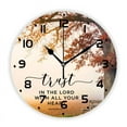thumbnail image 3 of Grunge Religious Bible Verse Jesus Quote Word Saying Big Wall Clock for Christian Home Decor Art Watch Living Room Gift（14 Inch）, 3 of 6