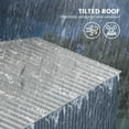 thumbnail image 5 of Outdoor Storage Shed 10 X 12 FT, Large Metal Storage Sheds, with Reinforced Sloping Roo, Door Lock, Waterproof, for Backyard, Garden Patio Lawn, 5 of 7