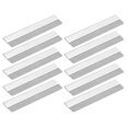 thumbnail image 1 of Lot de 10 lames de rasoir à sourcils en acier inoxydable à bord droit, 1 of 4