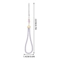 thumbnail image 2 of Cordón de teléfono móvil de 4 piezas Cordón de teléfono móvil de muñeca Cordón de teléfono móvil de moda para llavero de monedero de cámara (negro, blanco, rosa, morado), 2 of 5