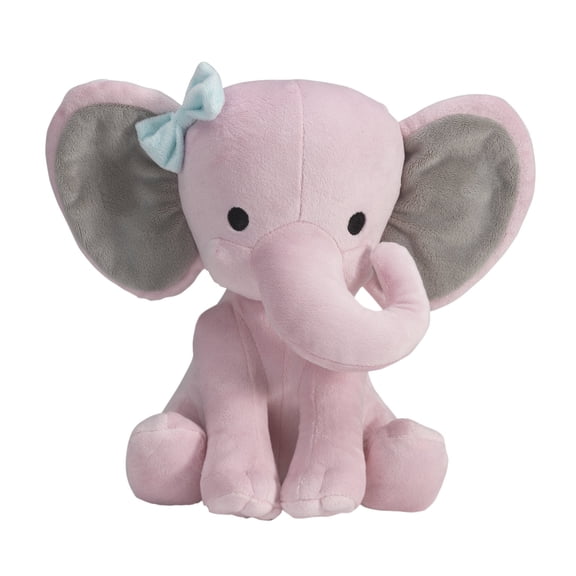 GASTROPOD Pink Plush Elephant Stuffed Animal 10 Inch Soft Cuddly for Kids Baby Nursery Room Decor Birthday Gift Toy Companion