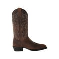 thumbnail image 5 of Cowboy Boots for Men Comfortable Mid Calf Boot  Embroidered Cowboy Shoes Brown 10.5, 5 of 8