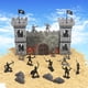 thumbnail image 4 of 21 piezas Castle Battle Model Set de fuerte Simular de asedio para entretener Mejorar la capacidad práctica Edades Niños Hugo figuras de caballos, 4 of 10