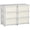 Cream White, variant on Qaba Organisateur de Jouets pour Enfants à 3 Niveaux avec 9 Bacs de Rangement en Plastique, Bleu