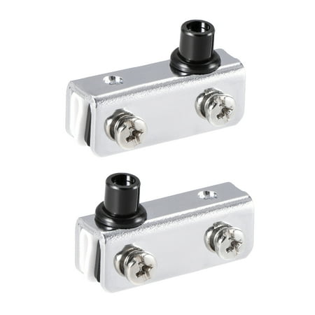 Chrome Pivot Door - Glass Hinge Polished Chrome Glass Door Pivot Hinge 40x13x15mm 1 Pair