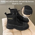 thumbnail image 2 of Bottes Martin Décontractées Rehaussées pour Femmes, Chaussures de Randonnée Confortables Antidérapantes, Chaussures de Randonnée Rétro Respirantes, 2 of 6