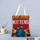 thumbnail image 2 of Exploding Kittens Bolso de tela con estampado de lienzo para mujer, bolsa de compras reutilizable y estética, con cremallera interior, regalo para mujer,38*45cm., 2 of 6