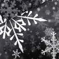 thumbnail image 5 of Christmas Snowflake Shower Curtain Set, Christmas Shower Curtains for Bathroom, Winter Black Shower Curtain Christmas Decorative Shower Curtains,36X72IN, 5 of 6