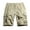 Khaki, variant on Big and Tall Cargo Shorts Mens Work Shorts Multi Pockets Zipper Button Shorts Solid Color Casual Comfy Loose Fit Daily Running Workwear Pants Gray XXXL