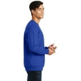 thumbnail image 3 of Port & Co Adult Male Men Plain Long Sleeves Sweatshirt True Royal X-Small, 3 of 6
