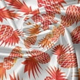 thumbnail image 5 of Ambesonne Orange Valance Pack of 2, Vintage Tropical Exotic, 42"X18", Orange White, 5 of 5