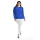 thumbnail image 5 of Blusa de mangas con relieve Roman Fashion /Tallas Extras, 5107 (Azul rey) azul 42, 5 of 7