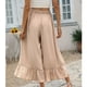 thumbnail image 1 of Pantalones Sueltos Con Dobladillo Con Volantes,Pantalones De Mujer Con Lazo De Cintura Alta Pantalones Con Dobladillo Con Volantes Pantalones Con Dobladillo Suelto De Cintura Alta Tecnología Avanzada, 1 of 8