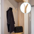 thumbnail image 4 of Whataatahia Gancho de Pared de Roble, Gancho de Haya Manual instalado, Perchero de Madera, Perchero de Pared de Madera Natural, Perchero de Pared Simple y Moderno en Forma de V, 4 of 5