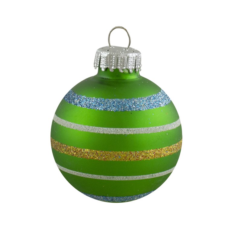 100mm Diamond Pattern Ball Ornament: Purple, Green, Gold