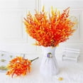 thumbnail image 6 of Fake Flower Bouquet Artificial Fall Flowers For Outdoors Lavender Flowers Outdoor Faux Plastic Plants Flower For Indoor Outdoor Decoration,Orange Thanksgiving Household Imitation, 6 of 9