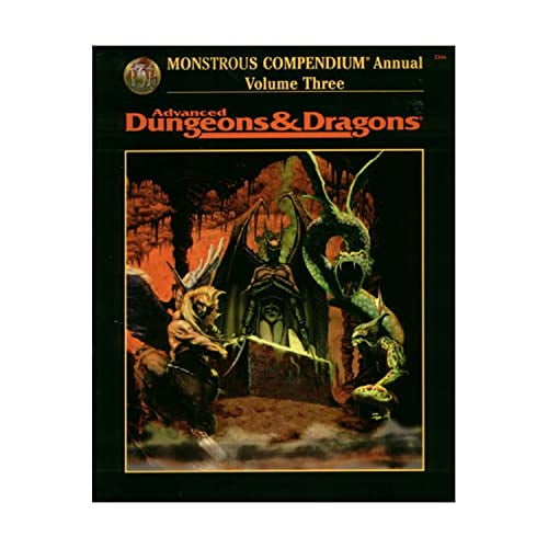 Pre-Owned Annual Monstrous Compendium: Vol 3 (Advanced Dungeons & Dragons) Hardcover