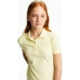 thumbnail image 3 of French Toast Girls School Uniform Short Sleeve Ruffle Pique Polo Shirt, 3 of 11