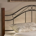 thumbnail image 2 of Hillsdale Furniture Matson King Metal Headboard with Cherry Wood Posts, Black, 2 of 3
