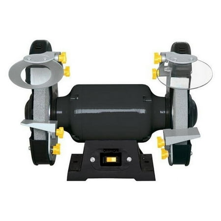 UPC: 0843518086445 | Steel Grip SBG-200NL 4.8 amp Bench Grinder LED Lights 8 in.