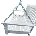 thumbnail image 4 of Front Porch Swing with Armrests, Wood Bench Swing with Hanging Chains, For Outdoor Patio, Garden Yard, Porch, Backyard, or Sunroom, 4 of 8