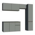 thumbnail image 4 of Cocina Integral Completa Modular Madesa Nice 220cm Gris 05, 4 of 10