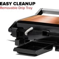 thumbnail image 4 of OVENTE Electric Panini Press Sandwich Maker with Non-Stick Coated Plates, Opens 180 Degrees to Fit Any Type or Size of Food, 1000W Indoor Grill Perfect for Quesadillas, Burgers & More, Copper GP0620C, 4 of 7