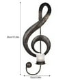thumbnail image 2 of Music Note Candle Holder Metal Musical Symbol Decoration Elegant Wall Music Note Candle Holders Decor for Home Office Classroom Wall, 2 of 8