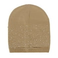 thumbnail image 4 of Women's Pullover Winter Hat Knitted with Rhinestone Embellishment Warm Soft Beanie for Windy Cold Weather - A Single Hat, 4 of 4