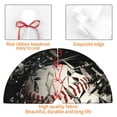thumbnail image 4 of Rateoe Baseball Breaking Glass Print Christmas Tree Skirt 36" for Xmas Holiday New Year Party Circle Tree Mat Ornaments Decoration, 4 of 7