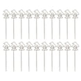 thumbnail image 1 of 20Pcs Table Cards Clips Silver 10cm Long Lovely Appearance Iron Material Durable Desktop Picture ClipsPenguins, 1 of 14