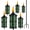 Green, variant on 16oz Home Garden Torch, 6 Pack Outdoor Metal Torch Garden Décor,59-Inch Upgraded Citronella Torches with 3-Prong Grounded Stake, Metal Light Torches for Party Patio Pathway