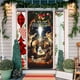 thumbnail image 5 of Decoraciones navideñas, adornos navideños, regalos de Navidad, marco de puerta navideño, decoración para fiestas, pegatinas para puertas, escena navideña, tela colgante, funda de poliéster para puerta, 5 of 6