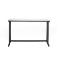 thumbnail image 5 of Computer Desk with Glass Top, Mental Frame Writing Desk for Home Office, Living Room, Black, 5 of 9
