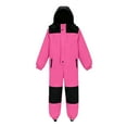 thumbnail image 5 of SERTG Kids One-Piece Ski Suit Set Waterproof Windproof Thermal Insulated Winter Snow Play Fleece-Lined Warm Outdoor Snowsuit Coat and Jumpsuit Set(Pink,3-4 Years), 5 of 8