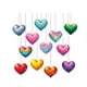 thumbnail image 2 of 12 serpentinas de papel con forma de corazón de colores para colgar, decoración para el Día de Valentín, para fiestas de carnaval., 2 of 9