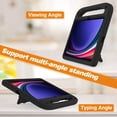 thumbnail image 3 of TECH CIRCLE Kids Case for Galaxy Tab S9 FE 5G 10.9" & Galaxy Tab S9/S8/S7 11" Tablet Case with S Pen Holder, Light Weight Shockproof Rugged Protective Handle Stand Kids Friendly EVA Foam Case,Black, 3 of 6