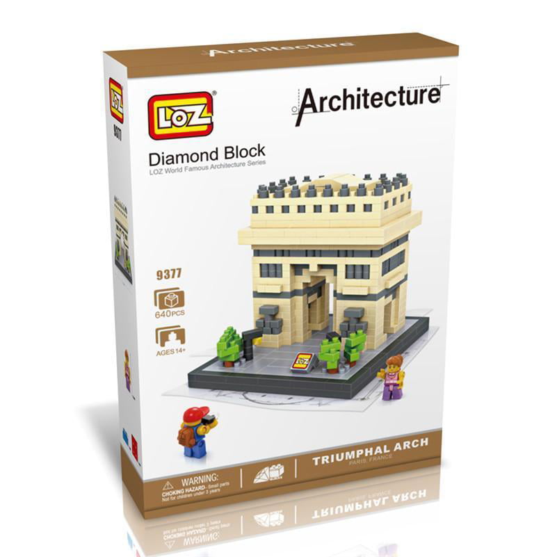 Architecture Triumphal Arch Diamond Mini Building Nano Blocks Bricks Toys Gift 