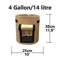 thumbnail image 3 of 4/7/10 Gallon Non Woven Greenhouse Planter Container 25x30cm_Light Brown, 3 of 6