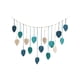 thumbnail image 4 of Tapiz Tejido, Colgante de Pared de Macramé, Telón de Fondo Bohemio, Adorno, Cuerda, Exhibición de Imágenes, Borlas de Hojas, Decoración de Pared de Gu Azul perfecl Macramé Tela decorativa, 4 of 8