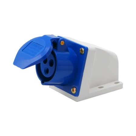 WINDLAND 16 Amp 3 Pin Industrial Socket 220-250V Weatherproof IP44 2P E 3Phase 16A