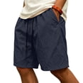 thumbnail image 2 of Resicozy Mens Athletic Shorts Quick Dry Elastic Waist Gym Workout Lightweight Stretch Shorts with Pockets Navy 3XL, 2 of 6