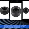 thumbnail image 4 of Juego de 20 tapones para tuberías shaofei de Acero al carbono 3/4 NPT macho color negro, 4 of 5