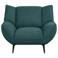 thumbnail image 3 of Acton Upholstered Flared Arm Accent Chair Teal Blue, 3 of 10