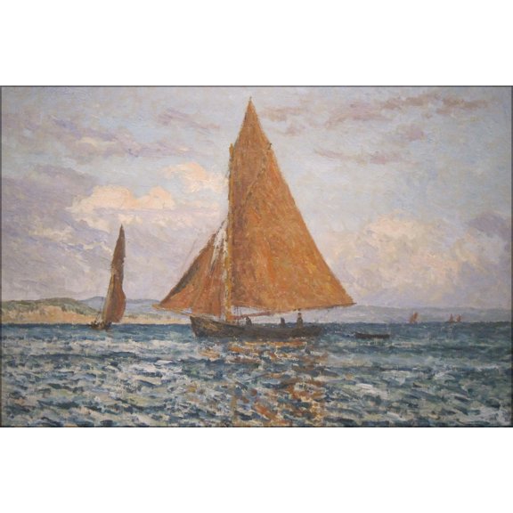 24"x36" Gallery Poster, Coast, Bay of Douarnenez, France by maxime maufra 1901