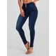 thumbnail image 4 of Pantalones Vaqueros Ajustados de Cintura Alta para Mujer Que Moldean los Glúteos. Azul Oscuro S, 4 of 9