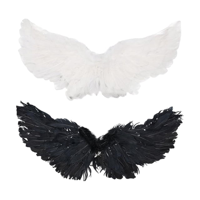 2 Disfraz Mascota Cosplay Perro Halloween Angel Wing S Color Blanco Negro S Sunnimix Disfraz de Halloween