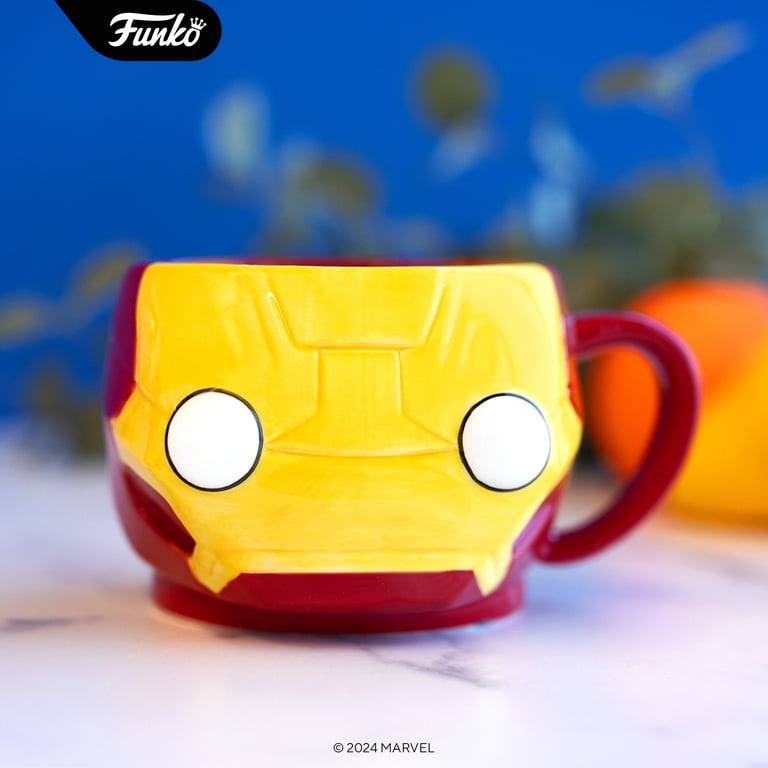 Funko Pop! Mug: Marvel - Iron Man Ceramic Mug 16oz (Walmart Exclusive),  Red, Yellow - Walmart.com